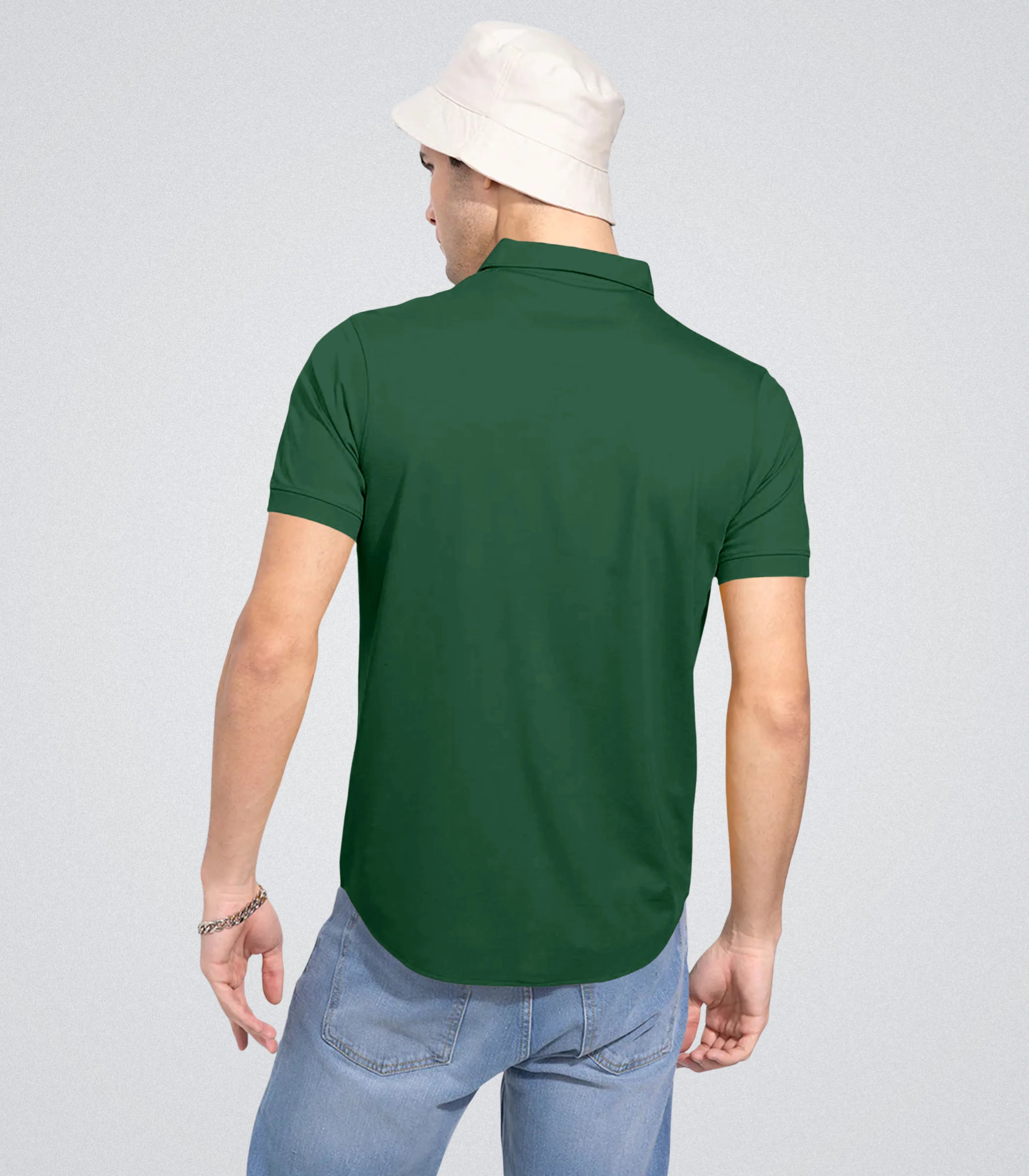 Premium Slim-Fit Lycra Shirt – Green