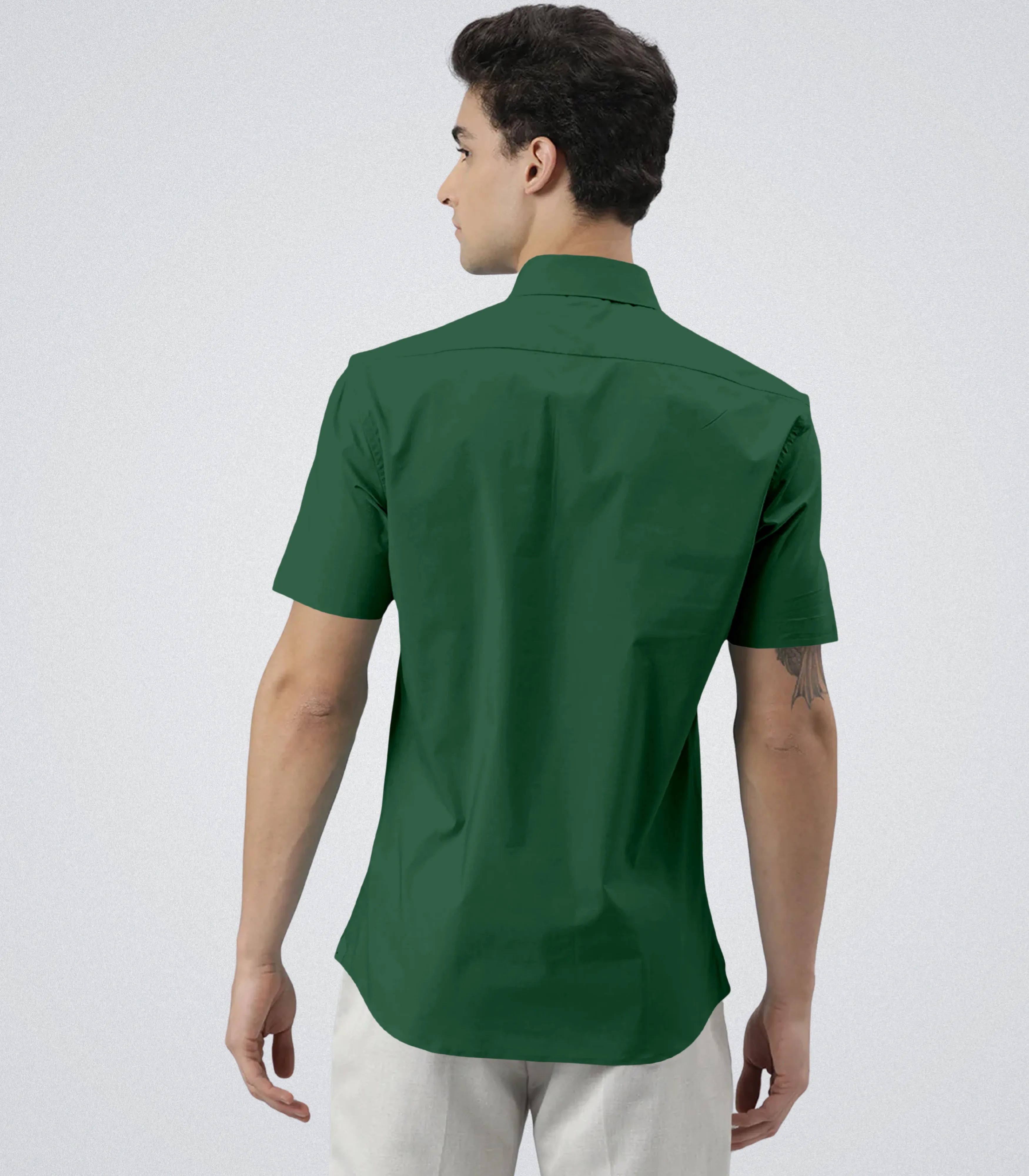 Premium Slim-Fit Lycra Shirt – Green