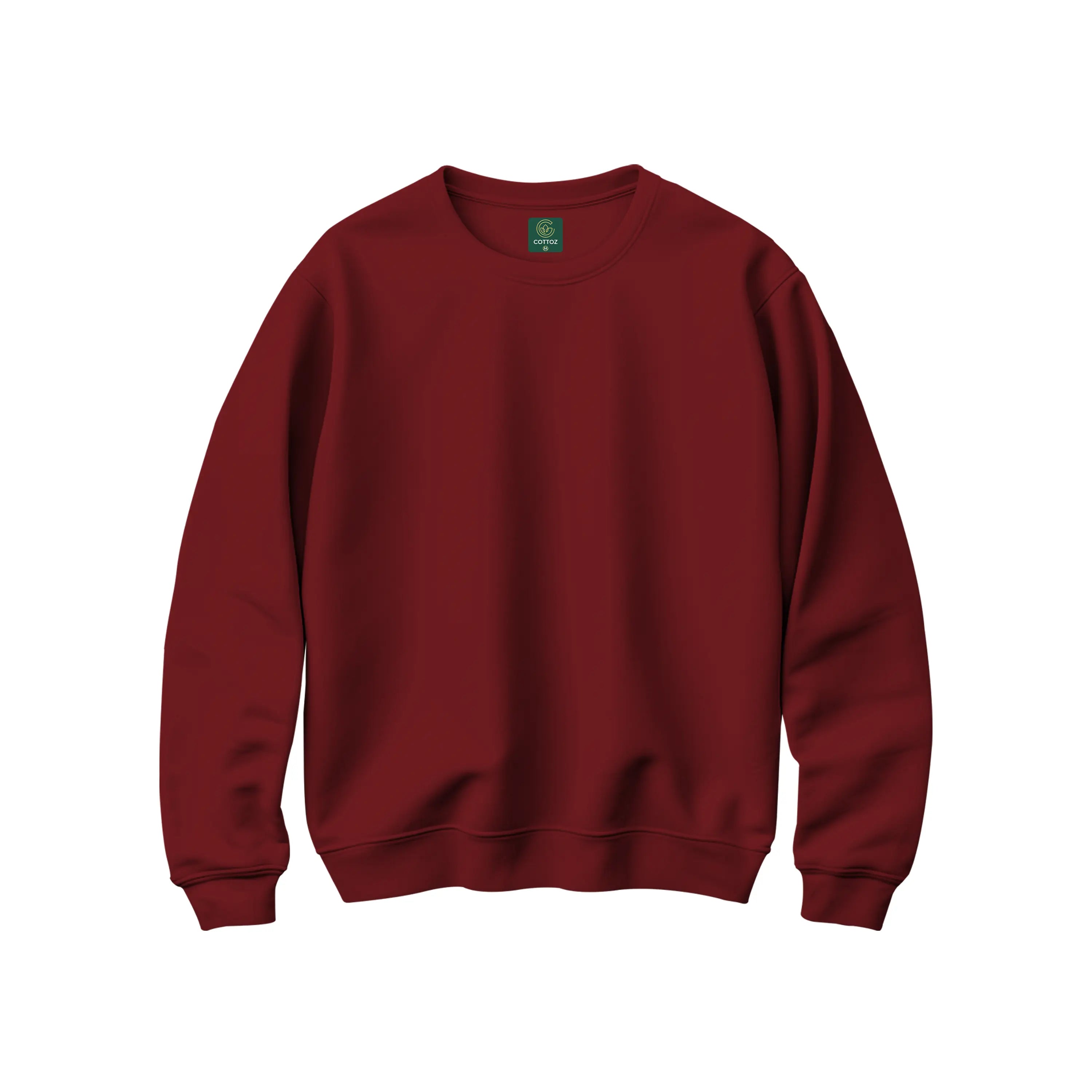 Maroon sweatshirt on a white background