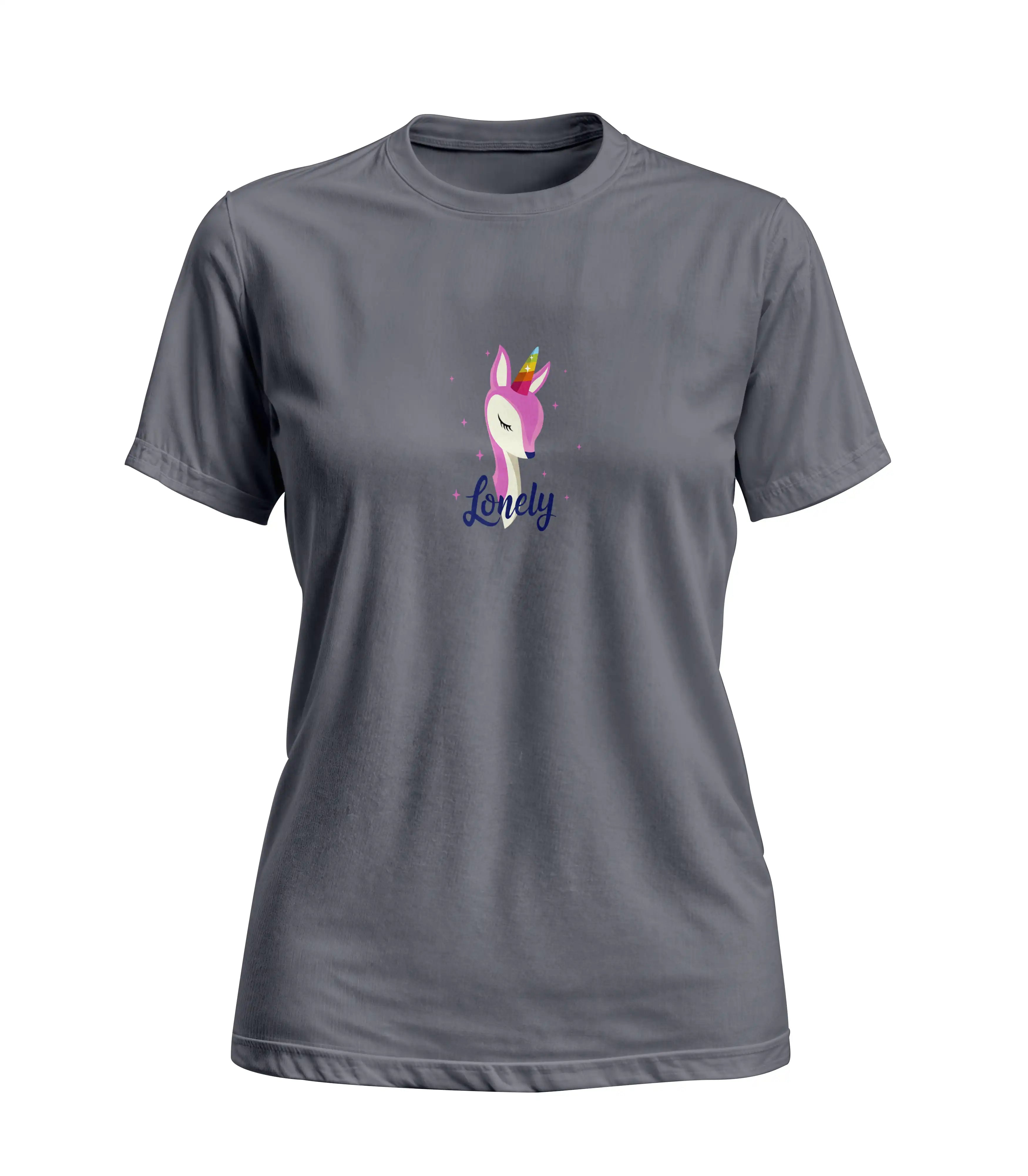Gray t-shirt with a colorful fox logo and 'Lendy' text on a white background