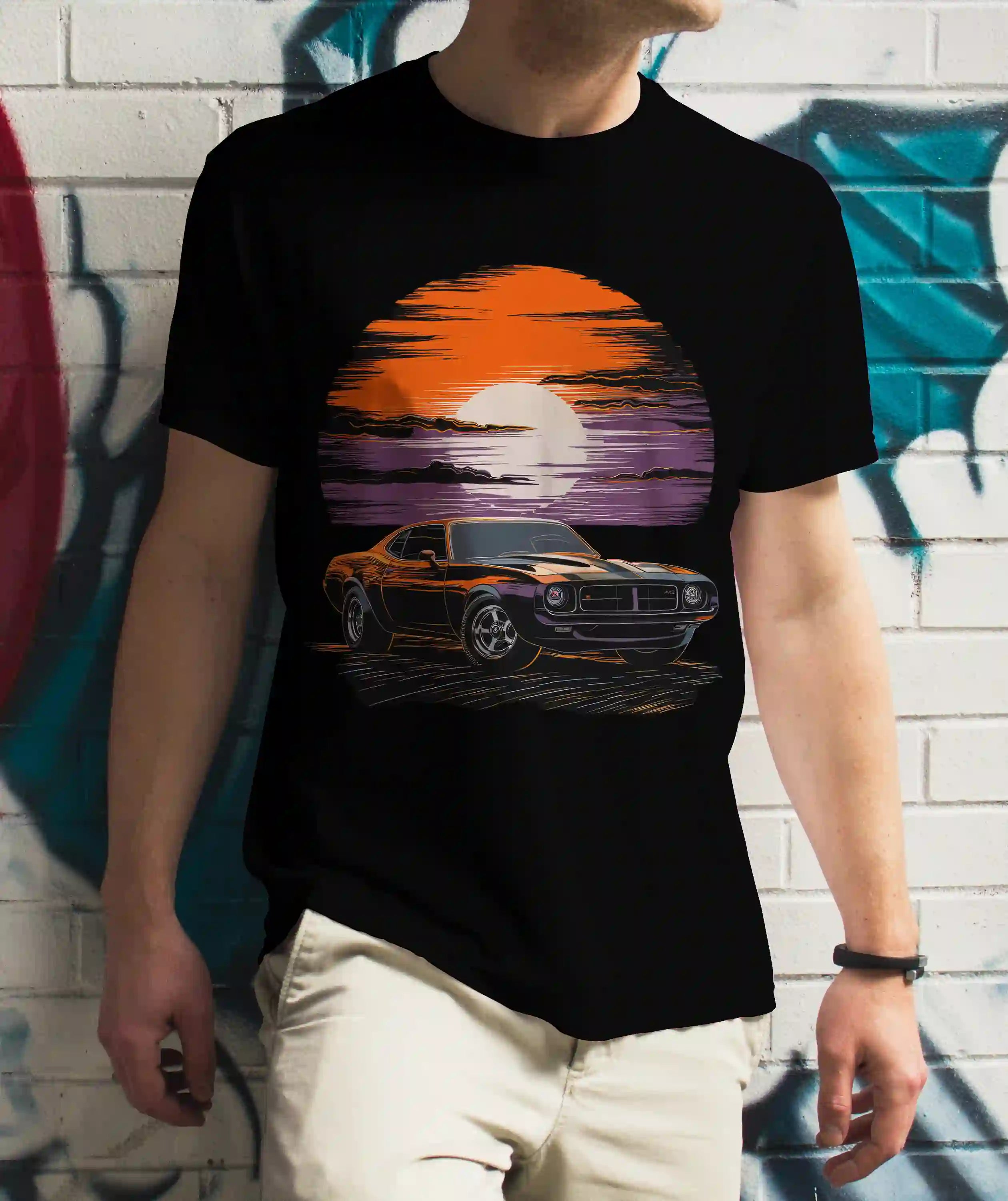 Sunset Car Tee