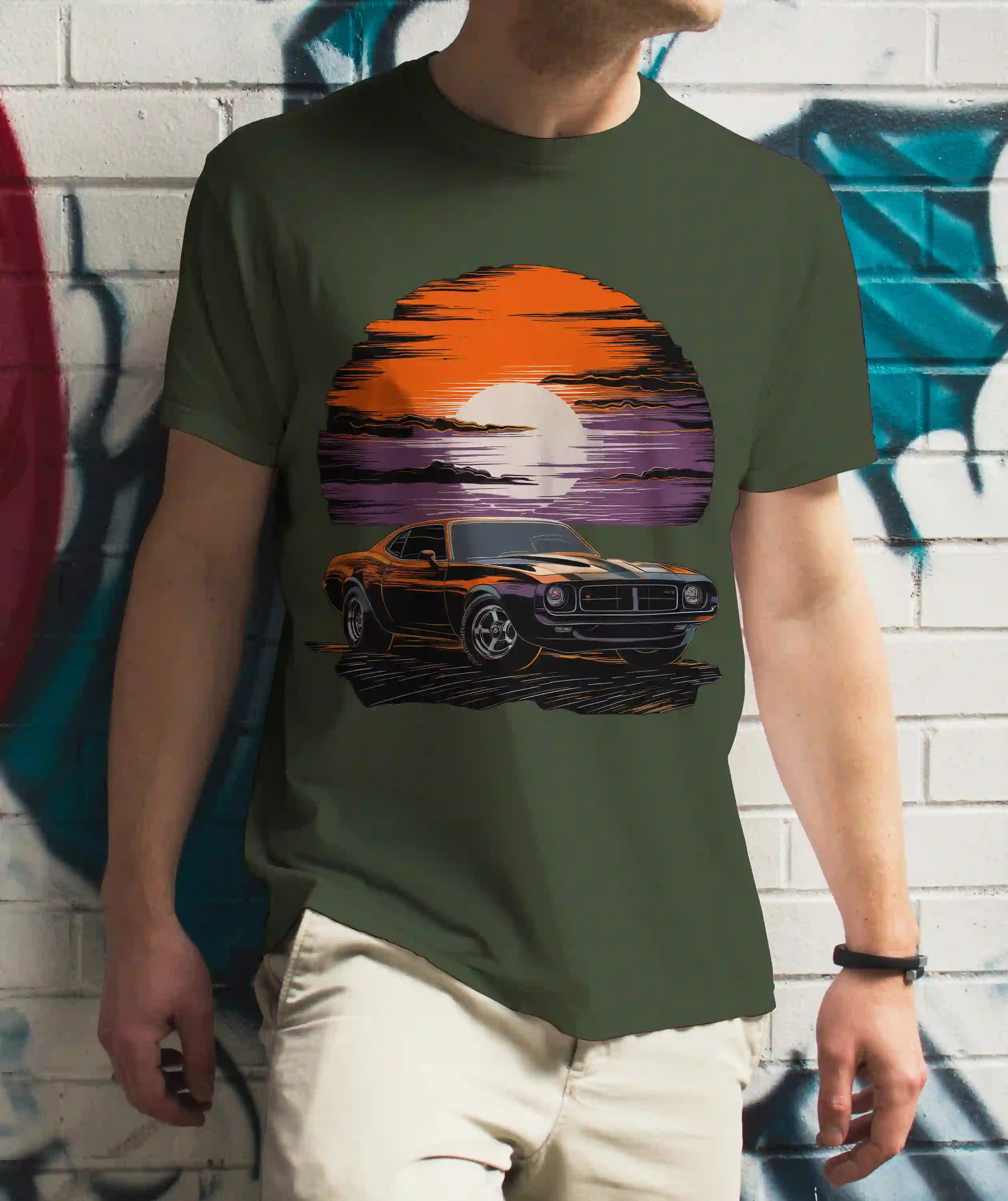 Sunset Car Tee