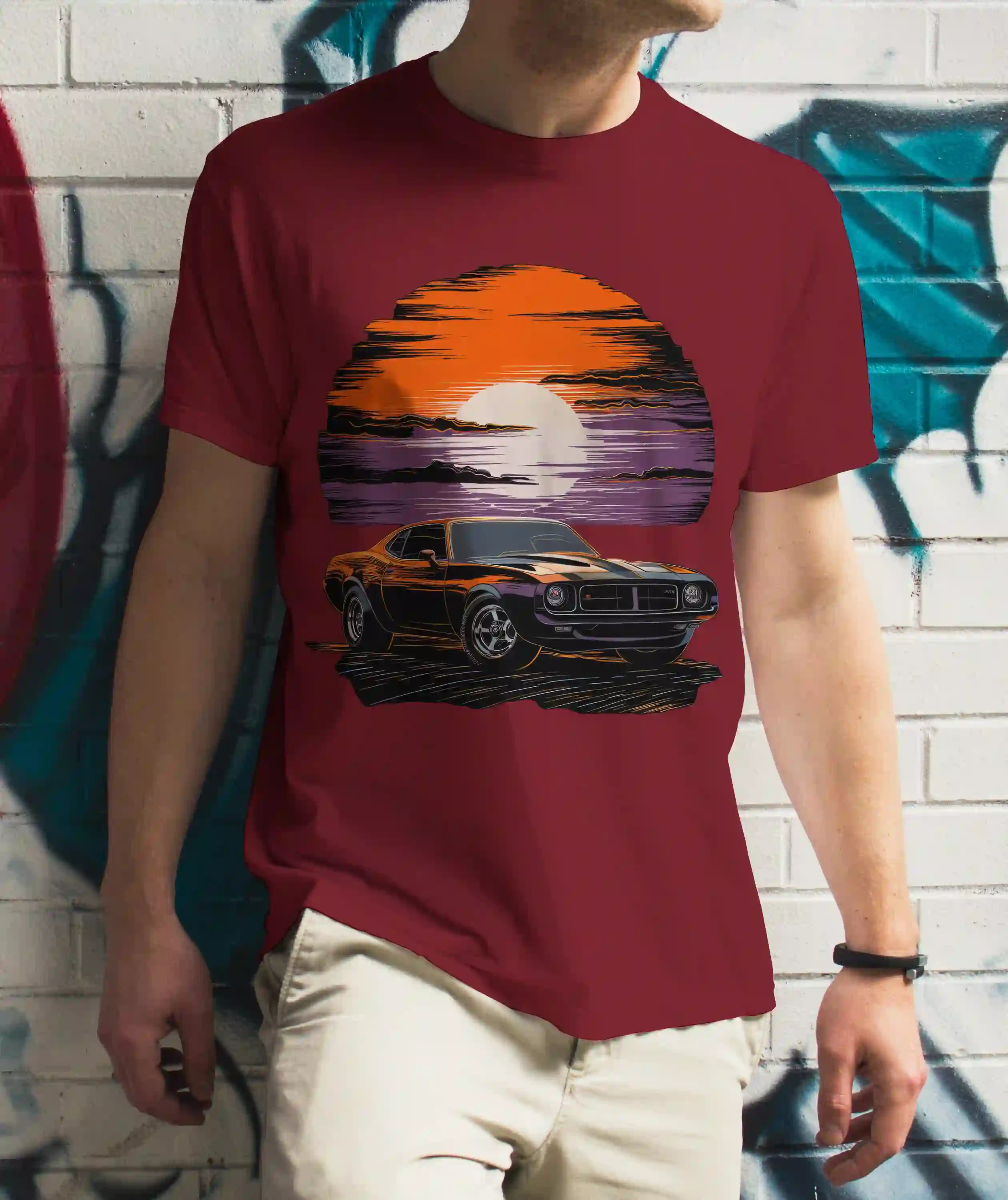 Sunset Car Tee