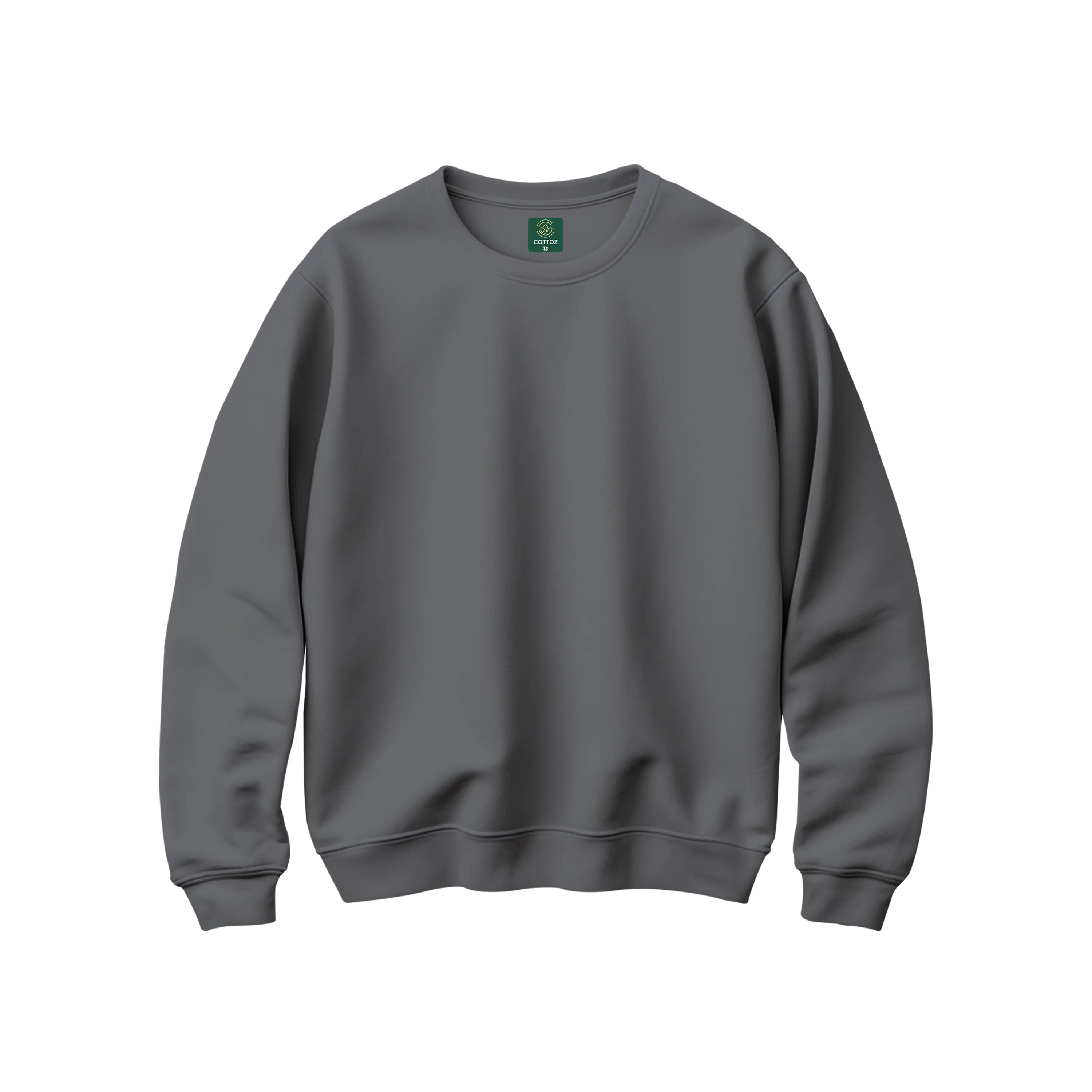 Gray sweatshirt on a white background